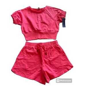 Habitual Kids 2 Piece Pink Summer Outfit Top/Shorts Size 16 NWT